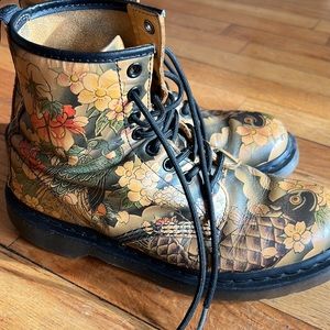 Dr. Martens x Evisu Wagara Japanese Tattoo Sleeve 1460 8-Eye Pascal Boots